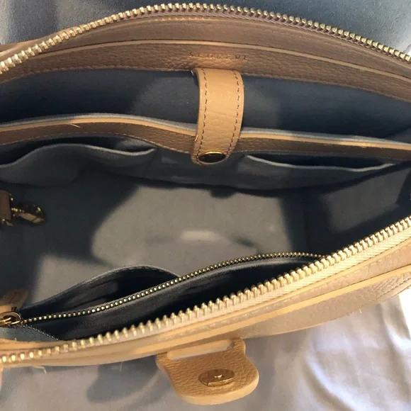 Pre-owned SENREVE Mini Maestra - Dolce leather/ Butterscotch color Gold hardware - Picture 9 of 9